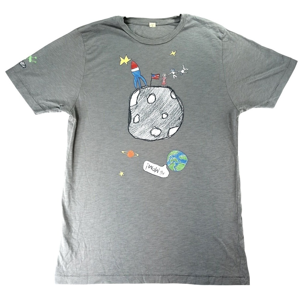 Alternative Warriors in Pink Jennifer Aniston Moon Space‎ Graphic T Shirt Size L